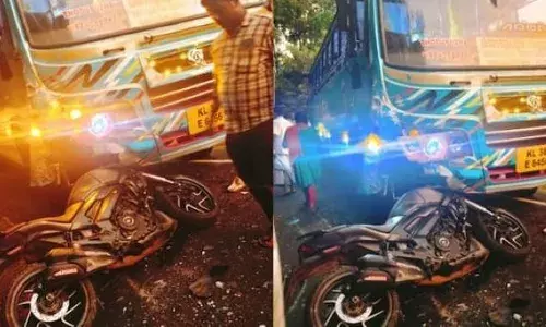 ബൈക്കും ബസും കൂട്ടിയിടിച്ച് അപകടം; യുവാവിന് ദാരുണാന്ത്യം; അപകടകാരണം ബസിന്റെ അമിതവേഗത; സംഭവം ഇടുക്കിയിൽ