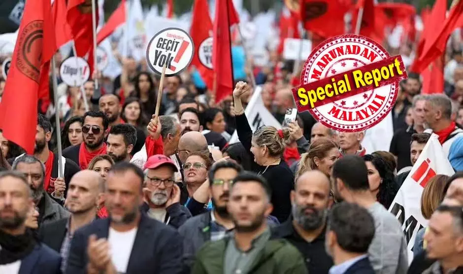 അളമുട്ടിയാല്...! വടക്കന് സൈപ്രസില് അമിതമായി ഇസ്ലാമികവത്ക്കരത്തിനെതിരെ പ്രതിഷേധവുമായി ജനങ്ങള് തെരുവില്; സ്കൂള് വിദ്യാര്ഥിനികള്ക്കുള്ള ശിരോവസ്ത്ര വിലക്ക് നീക്കി ഭരണകൂടം; പൊളിറ്റിക്കല് ഇസ്ലാമിന്റെ അജണ്ടകള് നടപ്പാക്കുന്നെന്ന് വിമര്ശനം അളമുട്ടിയാല്...! വടക്കന് സൈപ്രസില് അമിതമായി ഇസ്ലാമികവത്ക്കരത്തിനെതിരെ പ്രതിഷേധവുമായി ജനങ്ങള് തെരുവില്; സ്കൂള് വിദ്യാര്ഥിനികള്ക്കുള്ള ശിരോവസ്ത്ര വിലക്ക് നീക്കി ഭരണകൂടം; പൊളിറ്റിക്കല് ഇസ്ലാമിന്റെ അജണ്ടകള് നടപ്പാക്കുന്നെന്ന് വിമര്ശനം