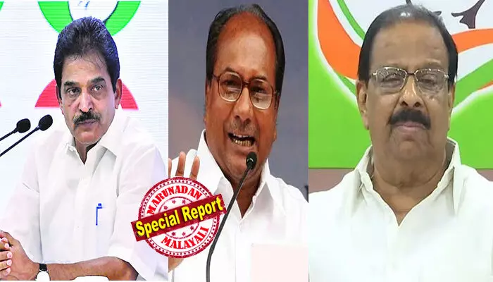 നിലമ്പൂര് ഉപതിരഞ്ഞെടുപ്പിന് മുമ്പ് കുളം കലക്കണോ എന്ന് ഹൈക്കമാന്ഡിന് ആശയക്കുഴപ്പം; കെ സുധാകരന് രണ്ടുംകല്പ്പിച്ച് ഇറങ്ങിയതോടെ നേതൃത്വം വെട്ടിലായി; അപമാനിച്ച് പുറത്താക്കാന് ശ്രമിക്കുന്നു എന്ന പരാതിയുമായി എ കെ ആന്റണിയെ കണ്ടതോടെ വീണ്ടും വഴിത്തിരിവ്; കെപിസിസി അദ്ധ്യക്ഷനെ മാറ്റുന്നതില് കടുത്ത പ്രതിസന്ധി നിലമ്പൂര് ഉപതിരഞ്ഞെടുപ്പിന് മുമ്പ് കുളം കലക്കണോ എന്ന് ഹൈക്കമാന്ഡിന് ആശയക്കുഴപ്പം; കെ സുധാകരന് രണ്ടുംകല്പ്പിച്ച് ഇറങ്ങിയതോടെ നേതൃത്വം വെട്ടിലായി; അപമാനിച്ച് പുറത്താക്കാന് ശ്രമിക്കുന്നു എന്ന പരാതിയുമായി എ കെ ആന്റണിയെ കണ്ടതോടെ വീണ്ടും വഴിത്തിരിവ്; കെപിസിസി അദ്ധ്യക്ഷനെ മാറ്റുന്നതില് കടുത്ത പ്രതിസന്ധി