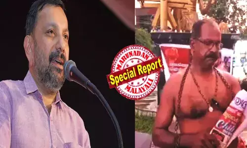 ചങ്ങല കൊണ്ട് പത്രപ്രവർത്തകനെ എത്രയേറെ കുടുക്കിട്ടാലും ഞങ്ങളുടെ ധർമ്മം തന്നെ ഒടുവിൽ ജയിക്കും; സത്യത്തിന് വില ഉണ്ടായാൽ ദീപം ശോഭിച്ച് നിൽക്കുമെന്ന സന്ദേശം; മറുനാടൻ മലയാളി എഡിറ്റർ ഷാജൻ സ്‌കറിയയെ അറസ്റ്റ് ചെയ്ത പോലീസ് നടപടിക്കെതിരെ തൊടുപുഴയിൽ ഷർട്ട് ഊരി പ്രതിഷേധിച്ച് മാധ്യമപ്രവർത്തകൻ കെ.കെ വിജയൻ