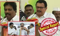 ഗോവിന്ദനും സണ്ണിയും വിരുദ്ധ ചേരിയിലെങ്കിലും സമാതകള്; ഷാഫി വടകര എത്തിയതോടെ ഗ്രാഫുയര്ന്നു; ഞാന് തൃശൂരില് കാലുവച്ചപ്പോള് എന്റെ ഗ്രാഫ് ഇടിഞ്ഞു! കൂടെ പ്രതാപന്റേയും ഗ്രാഫ് താണു; എല്ലാവരുടേയും ഒറ്റക്കെട്ടിനേയുംയേയും ട്രോളി മുരളീധരന്; കൊടിക്കുന്നിലിന് കെപിസിസി ചുവരിലെ ഫോട്ടോയിലുമെത്തണം; കെപിസിസി ഓഫീസിലെ ചുമലത ഏല്ക്കലില് താരമായത് ആര്? ഗോവിന്ദനും സണ്ണിയും വിരുദ്ധ ചേരിയിലെങ്കിലും സമാതകള്; ഷാഫി വടകര എത്തിയതോടെ ഗ്രാഫുയര്ന്നു; ഞാന് തൃശൂരില് കാലുവച്ചപ്പോള് എന്റെ ഗ്രാഫ് ഇടിഞ്ഞു! കൂടെ പ്രതാപന്റേയും ഗ്രാഫ് താണു; എല്ലാവരുടേയും ഒറ്റക്കെട്ടിനേയുംയേയും ട്രോളി മുരളീധരന്; കൊടിക്കുന്നിലിന് കെപിസിസി ചുവരിലെ ഫോട്ടോയിലുമെത്തണം; കെപിസിസി ഓഫീസിലെ ചുമലത ഏല്ക്കലില് താരമായത് ആര്?