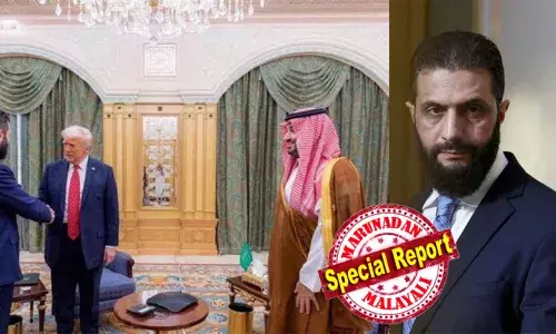 ഒരിക്കല്‍ അമേരിക്ക തലയ്ക്ക് ഒരു കോടി ഡോളര്‍ വിലയിട്ട കൊടും ഭീകരന്‍; ഇന്ന് ട്രംപിന്റെ കൈപിടിച്ചു ലോകനേതാക്കള്‍ക്കൊപ്പം വേദിയില്‍;  സൗദിയില്‍ ജനിച്ച് സിറിയന്‍ പ്രസിഡന്റായ അഹമ്മദ് അല്‍-ഷറ ലോകത്തെ ഞെട്ടിക്കുമ്പോള്‍; ദാമാസ്‌ക്കസില്‍ ട്രംപ് ടവര്‍ നിര്‍മ്മിച്ച് സഹകരണം ഉറപ്പിക്കാന്‍ ട്രംപ്