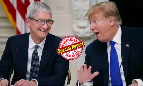 ഇന്ത്യയില്‍ ഐ ഫോണ്‍ നിര്‍മാണ പ്ലാന്റുകളുടെ എണ്ണം കൂട്ടാനുള്ള ആപ്പിളിന്റെ നീക്കത്തിനിടെ ട്രംപിന്റെ പാര; ഏറ്റവും ഉയര്‍ന്ന ചുങ്കം ചുമത്തുന്ന ഇന്ത്യയില്‍ ഉത്പാദനം കൂട്ടരുതെന്നും അവര്‍ അവരുടെ കാര്യം നോക്കട്ടേ എന്നും ടിം കുക്കിനോട് യുഎസ് പ്രസിഡന്റ്; ആപ്പിള്‍ അമേരിക്കയിലെ ഉത്പാദനം കൂട്ടുമെന്ന് ട്രംപ് പറഞ്ഞതോടെ കമ്പനിയുടെ നിലപാടറിയാന്‍ ആകാംക്ഷ