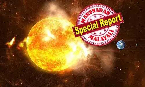 പത്ത് ലക്ഷം കിലോമീറ്റര്‍ നീളത്തില്‍ വ്യാപിച്ച പ്ലാസ്മാ തരംഗത്തിന് ഭൂമിയില്‍ നിന്ന് ചന്ദ്രനിലേക്കുള്ള ദൂരത്തിന്റെ ഇരട്ടിയിലധികം നീളം; ഈ സ്ഫോടനത്തിന്റെ ഒരു ഭാഗം അടുത്ത ദിവസം ഭൂമിയില്‍ പതിക്കാന്‍ സാധ്യത; വീണ്ടും ബഹിരാകാശ ആശങ്ക