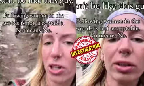 ഒപ്പം ചേർന്ന് നിന്ന് ഫോട്ടോ എടുക്കാൻ മോഹം; ഞാൻ കാഴ്ച ബംഗ്ലാവിലെ മൃഗമല്ല...കുറെ നേരമായി സഹിക്കുന്നുവെന്ന് മറുപടി; വിദേശ വനിതയെ മുട്ടാൻ നോക്കിയ യുവാവിന് എട്ടിന്റെ പണി; ട്രെക്കിംഗ് നടത്തുന്നതിനിടെ പിന്തുടര്‍ന്ന് ശല്യം; ഹിന്ദിയിൽ തെറിവിളിച്ചുവെന്നും യുവതി; വൈറലായി വീഡിയോ!