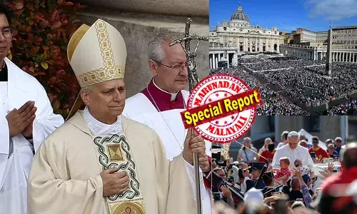 പാലിയവും മോതിരവും ഏറ്റുവാങ്ങി;  പത്രോസിന്റെ പിന്‍ഗാമിയായി സഭയുടെ സാരഥ്യം ഏറ്റെടുത്ത് ലെയോ പതിനാലാമന്‍ മാര്‍പാപ്പ; ക്രിസ്തു ഒന്നായിരിക്കുന്നതു പോലെ സഭയും ഒന്നാണെന്ന് മാര്‍പാപ്പ;  സംഘര്‍ഷങ്ങള്‍ ഒഴിവാക്കി സഹജീവികളെ മനസിലാക്കി ജീവിക്കാം;  ഇതു സ്‌നേഹത്തിന്റെ സമയമാണ്;  ലോക സമാധാനത്തിനായി ഒരുമിക്കണമെന്നും ആഹ്വാനം