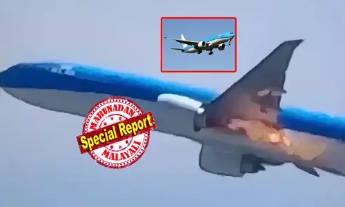 ആംസ്റ്റർഡാമിൽ നിന്ന് മുംബൈ ലക്ഷ്യമാക്കി കുതിച്ചുപൊങ്ങി വിമാനം; 6,000 അടി ഉയരത്തിൽ എത്തിയതും പൊട്ടിത്തെറി ശബ്ദം; ഇടത് ചിറകിൽ തീജ്വാല; ഭയന്ന് നിലവിളിച്ച് യാത്രക്കാർ; കോക്ക്പിറ്റിൽ എമർജൻസി അലർട്ട്; എല്ലാവരും ശാന്തരായി ഇരിക്കുവെന്ന് ക്യാബിൻ ക്രൂ; ഭീമനെ ആകാശത്ത് ഒരു വട്ടം കറക്കി പൈലറ്റ് ചെയ്തത്!