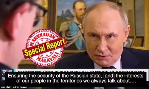 വിരട്ടലും വിലപേശലും ഇങ്ങോട്ട് വേണ്ട..! യുക്രൈനുമായി വെടിനിര്‍ത്തലിനായുള്ള നിബന്ധനകള്‍ അടിച്ചേല്‍പ്പിക്കരുതെന്ന് ട്രംപിനോട് പുട്ടിന്‍; അമേരിക്കയ്ക്ക് അവരുടേതായ താല്‍പ്പര്യങ്ങള്‍;  നിലപാട് അറിയിക്കുന്ന പുട്ടിന്റെ വീഡിയോ റഷ്യയുടെ ഔദ്യോഗിക ചാനല്‍ പുറത്തുവിട്ടു