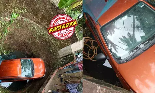 ഡ്രൈവിങ് പഠിക്കുന്നതിനിടെ കാര്‍ നിയന്ത്രണം വിട്ടു; റിവേഴ്‌സ് എടുക്കുന്നതിനിടെ ബ്രേക്കിനു പകരം ചവിട്ടിയത് ആക്‌സിലേറ്ററില്‍; കിണറ്റിലേക്ക് വീണ് അപകടം; കാര്‍ ഓടിച്ച സ്ത്രീക്ക് പരിക്ക്