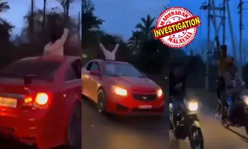 ഉച്ചത്തില്‍ പാട്ടുവച്ച് നഗരത്തില്‍ ആഘോഷ പ്രകടനം; കാറുകളും ബൈക്കുകളുമായി അകമ്പടി; ജാമ്യം ആഘോഷമാക്കി കൂട്ടബലാത്സംഗ കേസിലെ പ്രതികള്‍; ദൃശ്യങ്ങള്‍ പുറത്ത്