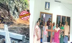 കുരിശ് വിശ്വാസികളുടെ വീടുകളില് മാത്രമല്ല നാരങ്ങാനംകാരുടെ എല്ലാ വീട്ടിലും സ്ഥാപിക്കുന്നു; തൊമ്മന്കുത്തില് പള്ളി സ്ഥാപിച്ച കുരിശ് വനംവകുപ്പ് പിഴുതുമാറ്റിയ സംഭവത്തില് പ്രതിഷേധം പുതിയ തലത്തിലേക്ക്; ഇടവകക്കാരുടെ വീട്ടുമുറ്റത്ത് കുരിശ് സ്ഥാപിച്ചതിന് പുറമേ അന്യമതസ്ഥരും സ്വമേധയാ കുരിശുവയ്ക്കുന്നു; പള്ളി കുരിശ് സ്ഥാപിച്ചത് സംരക്ഷിത വനഭൂമിയിലല്ലെന്നും റിപ്പോര്ട്ട് കുരിശ് വിശ്വാസികളുടെ വീടുകളില് മാത്രമല്ല നാരങ്ങാനംകാരുടെ എല്ലാ വീട്ടിലും സ്ഥാപിക്കുന്നു; തൊമ്മന്കുത്തില് പള്ളി സ്ഥാപിച്ച കുരിശ് വനംവകുപ്പ് പിഴുതുമാറ്റിയ സംഭവത്തില് പ്രതിഷേധം പുതിയ തലത്തിലേക്ക്; ഇടവകക്കാരുടെ വീട്ടുമുറ്റത്ത് കുരിശ് സ്ഥാപിച്ചതിന് പുറമേ അന്യമതസ്ഥരും സ്വമേധയാ കുരിശുവയ്ക്കുന്നു; പള്ളി കുരിശ് സ്ഥാപിച്ചത് സംരക്ഷിത വനഭൂമിയിലല്ലെന്നും റിപ്പോര്ട്ട്