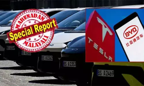 ട്രംപിന്റെ പിന്നാലെ നടന്ന് ലോകം കീഴടക്കാന്‍ ശ്രമിച്ച മസ്‌ക്കിന് വന്‍ തിരിച്ചടി; യൂറോപ്പില്‍ ഇലക്ട്രിക് കാര്‍ വില്‍പ്പനയില്‍ ടെസ്ലയെ പിന്തള്ളി ചൈനീസ് കമ്പനിയായ ബിവൈഡി; ഇന്ത്യന്‍ മാര്‍ക്കറ്റിലും ബിവൈഡി വിപ്ലവം തുടരുന്നു