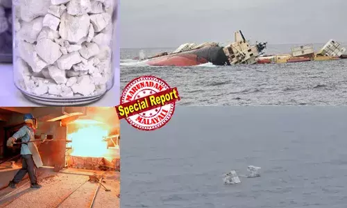 കാല്‍സ്യം കാര്‍ബൈഡ് പ്രധാനമായും ഉപയോഗിക്കുന്നത് വെല്‍ഡിങ് മെഷീനില്‍ ഉപയോഗിക്കുന്ന അസറ്റിലിന്‍ വാതകം ഉണ്ടാക്കാന്‍;  സംയുക്തം കടലില്‍ കലര്‍ന്നാല്‍ സ്‌ഫോടന സാധ്യത; ജലജീവികളുടെ ആവാസവ്യവസ്ഥയെ തകരാറിലാക്കും; അതീവ ജാഗ്രതയില്‍ തീരമേഖല