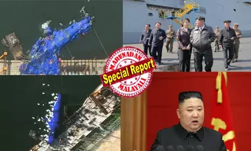 ഹോ..എല്ലാം നശിപ്പിച്ചല്ലോ..!; കൈ അടിച്ചും ആർപ്പുവിളിച്ചും കപ്പൽശാലയ്ക്ക് മുന്നിൽ നിന്ന ജനങ്ങൾ; അതീവ സന്തോഷത്തിൽ ചീഫ് എൻജിനിയർമാർ; യുദ്ധക്കപ്പലിന്റെ ഉദ്ഘാടനം നടക്കാൻ മിനിറ്റുകൾ ബാക്കി നിൽക്കെ അമ്പരപ്പ്; ഇത് വലിയ അപമാനമെന്ന് കണ്ടുനിന്നവർ; ഒരുത്തനെയും വെറുതെ വിടില്ലെന്ന് കിം ജോംഗ്!