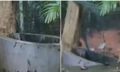 പുറത്തെ ശബ്ദം കേട്ട് വീട്ടുകാർ നടുങ്ങി; പിന്നാലെ കാഴ്ച കണ്ട് അലറിവിളിച്ചു; കൂറ്റൻ കിണർ പതിയെ പതിയെ ഇടിഞ്ഞു താഴ്ന്നു; ഞെട്ടിപ്പിക്കുന്ന ദൃശ്യങ്ങൾ പുറത്ത്!