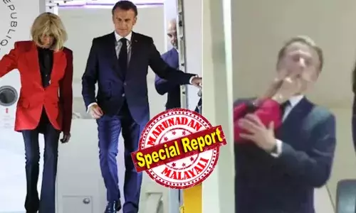 കാര്യം ഫ്രഞ്ച് പ്രസിഡന്റാണെന്ന് പറഞ്ഞിട്ട് ഒരു കാര്യവുമില്ല; മാക്രോണ്‍ വെറും തല്ലുകൊള്ളി ഭര്‍ത്താവ്! ചാനല്‍ ക്യാമറക്ക് മുമ്പില്‍ ഫ്രഞ്ച് പ്രസിഡന്റിന്റെ മുഖത്തടിച്ചു ഭാര്യ; 72കാരി ഭാര്യയുടെ തല്ലുകൊണ്ട അമര്‍ഷം മുഷ്ടിചുരുട്ടി തീര്‍ത്ത് മാക്രോണ്‍; കരണത്തടി വീഡിയോ വൈറല്‍