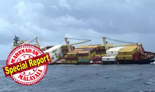 കേരള തീരത്തു കണ്ടെയ്നര്‍ കപ്പല്‍ മുങ്ങിയതിന്റെ പാരിസ്ഥിതിക ചര്‍ച്ചകളുമായി ആഗോള മാധ്യമങ്ങള്‍; ചോദ്യമുനകള്‍ വിഴിഞ്ഞത്തേക്ക്; കണ്ടെയ്നര്‍ കൈകാര്യം ചെയ്യുന്നതില്‍ മാസങ്ങള്‍ മാത്രം പരിചയമുള്ള വിഴിഞ്ഞം പോര്‍ട്ടിന്റെ വീഴ്ചയുണ്ടായോ എന്നതു ലോകമാധ്യമങ്ങള്‍ക്ക് ചൂടന്‍ വിഷയം; മലയാളികളുടെ പല തലമുറയെ രോഗികളാക്കാന്‍ മുങ്ങിയ കപ്പലിന് ശേഷിയുണ്ടെന്ന ആശങ്ക ശക്തം; ലോകത്ത് ഏറ്റവും കൂടുതല്‍ മലിനമായ കടല്‍ കൊച്ചിയിലേതാകുമോ?