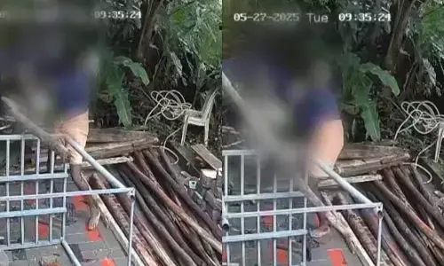 രണ്ടാം നിലയിൽ അയ്യോ എന്ന് നിലവിളി; പിന്നാലെ ആ കാഴ്ച കണ്ട് താഴെ നിന്ന തൊഴിലാളി ശരിക്കും പതറി; കാൽ വഴുതിയുള്ള വീഴ്ചയിൽ കരാറുകാരൻ അത്ഭുതകരമായി രക്ഷപ്പെട്ടത് ഇങ്ങനെ!