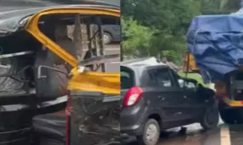 കോഴിക്കോട് കാറും ലോറിയും ഓട്ടോറിക്ഷയും തമ്മിൽ കൂട്ടിയിടിച്ച് അപകടം; ആറ് പേർക്ക് പരിക്ക്; ഇടിയുടെ ആഘാതത്തിൽ ആളുകൾ തെറിച്ചുപോയി; ആശുപത്രിയിൽ പ്രവേശിപ്പിച്ചു