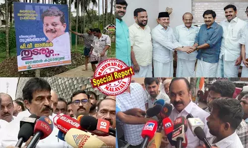 ആര്യാടന്‍ ഷൗക്കത്തിനെ അംഗീകരിക്കാതെ വിലപേശലുമായി അടവുകള്‍ പയറ്റുന്ന പി വി അന്‍വറിനോട് മുഖം തിരിച്ച് കെ സി വേണുഗോപാലും; കെ സിയെ കാണാന്‍ കോഴിക്കോട്ടേക്ക് വണ്ടി കയറിയ നിലമ്പൂര്‍ മുന്‍ എംഎല്‍എക്ക് നിരാശ; തീരുമാനം സംസ്ഥാന നേതൃത്വത്തിന് വിട്ടതോടെ അന്‍വര്‍ ഒറ്റപ്പെട്ടു; ഒറ്റയ്ക്ക് മത്സരിക്കുമെന്ന വിരട്ടലുമായുള്ള പോസ്റ്ററുകളും അവഗണിച്ച് യുഡിഎഫ്