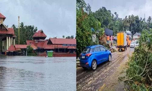 ശക്തമായ മഴ; ചക്കുളത്തുകാവ് ക്ഷേത്ര പരിസരത്തും ക്ഷേത്രത്തിലേക്കുള്ള റോഡിലുമെല്ലാം വെള്ളം കയറി; നാട്ടുകാർ പരിഭ്രാന്തിയിൽ; ദുരിതാശ്വാസ ക്യാമ്പുകൾ തുറന്നുവെന്ന് അധികൃതർ