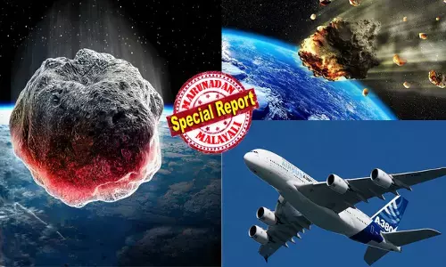 കണ്ടാൽ ഒരു A380 ബോയിങ്ങിന്റെ അത്ര വലിപ്പം; മണിക്കൂറില്‍ 27,742 മൈല്‍ വേഗത്തിൽ കുതിക്കും..!; ഇന്ന് ആകാശത്ത് നടക്കുന്നത് അത്യപൂർവ കാഴ്ച; ഭൂമിക്ക് അരികിലൂടെ രണ്ട് ഛിന്നഗ്രഹങ്ങള്‍ മിന്നിമറയും; ഒന്ന് ഉരസിയാല്‍ പോലും കാത്തിരിക്കുന്നത് വലിയ അപകടം; ശാസ്ത്രജ്ഞരുടെ ഉറക്കംകെടുത്തി അലർട്ട്; എല്ലാം നിരീക്ഷിച്ച് നാസ!