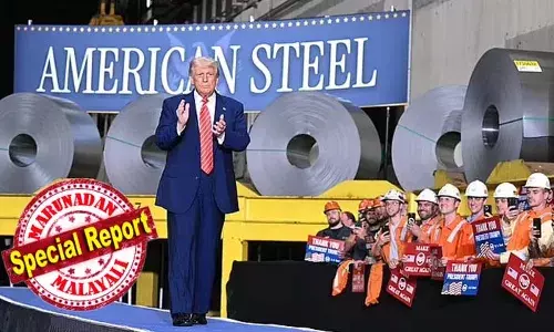 ട്രംപിന്റെ അടുത്ത പണി! അമേരിക്കയിലേക്കുള്ള സ്റ്റീല്‍ ഇറക്കുമതിയുടെ തീരുവ ഇരട്ടിയാക്കി വര്‍ദ്ധിപ്പിച്ചു; 50 ശതമാനം വരെയായി തീരുവ ഉയര്‍ത്തുമെന്ന് പ്രഖ്യാപനം; അമേരിക്കന്‍ സ്റ്റീല്‍ വ്യവസായ മേഖലയെ തുരുമ്പിച്ച അവസ്ഥയില്‍ നിന്ന് സുവര്‍ണ യുഗത്തിലേക്ക് എത്തിക്കുമെന്ന് ട്രംപ്