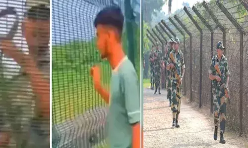ഡാ..ഡാ..വീട്ടിൽ പോടാ..; ആരും കാണാതെ പമ്മിയെത്തി; അതിർത്തി പ്രദേശങ്ങൾ മുഴുവൻ മൊബൈലിൽ പകർത്താൻ ശ്രമിച്ച് ബംഗ്ലാദേശി യുവാവ്; തോക്ക് ചൂണ്ടി വിരട്ടി ഓടിച്ച് ബിഎസ്എഫ്!