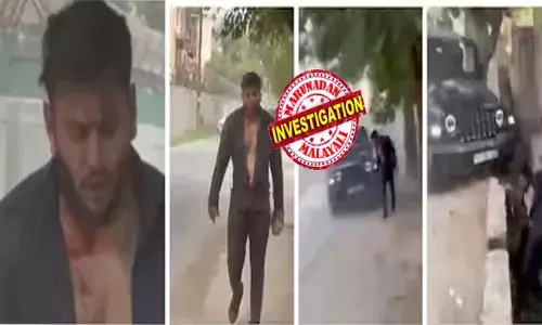 മുഖത്ത് വൻ ദേഷ്യഭാവം; ഒരു കൈയിൽ കല്ല്; കഴുത്തിലൂടെ കട്ട ചോര ഒലിപ്പിച്ച് നടത്തം; പൊടുന്നനെ പിന്നിലെ കാഴ്ച കണ്ട് ആളുകൾ കുതറിമാറി; ഥാര്‍ കൊണ്ടുള്ള ഒരൊറ്റ ഇടിയിൽ യുവാവ് തെറിച്ച് ഓടയിൽ; തർക്കത്തിന് പിന്നിലെ കാരണം പറഞ്ഞ് പോലീസ്!