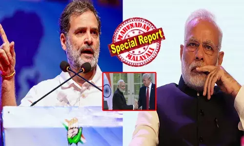 ട്രംപ് ഫോണ്‍ എടുത്ത് നമ്മുടെ പ്രധാനമന്ത്രിയെ വിളിച്ചു; മോദി ജീ, താങ്കള്‍ എന്താണ് ചെയ്യുന്നത്?; നിങ്ങൾ ഒന്ന് കീഴടങ്ങൂ; ഉടനെ ശരി സര്‍ എന്ന് പറഞ്ഞ് എല്ലാം അവസാനിപ്പിച്ചു..; കണ്ടോ ഇത്രയേ ഉള്ളു..ഒന്ന് ഉന്തിവിട്ടാൽ മതി..!; വേദിയിൽ നരേന്ദ്രമോദിയെ പരിഹസിച്ച് രാഹുൽ ഗാന്ധി