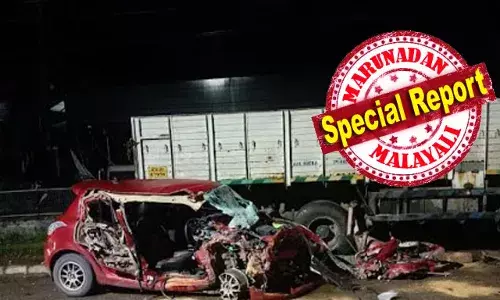 കാര്‍ അമിതവേഗതയില്‍ തെറ്റായ ദിശയില്‍ വന്ന് ലോറിയില്‍ ഇടിച്ചു; അടൂര്‍  ബൈപ്പാസില്‍ അപകടമുണ്ടാക്കിയത് അമിത വേഗത; ഗതാഗതം പുനസ്ഥാപിച്ചത് ലോറി ക്രെയിന്‍ ഉപയോഗിച്ച് മാറ്റിയ ശേഷം; ഗുരുതര പരിക്കേറ്റത് കാറിലുണ്ടായിരുന്ന യുവാക്കള്‍ക്ക്