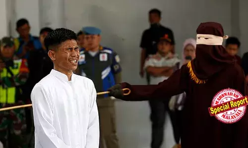 കല്യാണം കഴിക്കാതെ ലൈംഗിക ബന്ധത്തില്‍ ഏര്‍പ്പെട്ടു; ഇന്തോനേഷ്യയിലെ ആച്ചെയില്‍ സ്ത്രീക്കും പുരുഷനും പരസ്യമായി 100 ചാട്ടവാറടി ശിക്ഷ; അടി കൊണ്ട് ഇരുവരും പുളയുന്ന ദൃശ്യങ്ങള്‍ പുറത്തുവിട്ടത് സമൂഹത്തിന് സദാചാര പാഠമാകാന്‍; വ്യഭിചാരവും ചൂതാട്ടവും മദ്യപാനവും നടത്തിയാല്‍ ഇവിടെ അടി ഉറപ്പ്