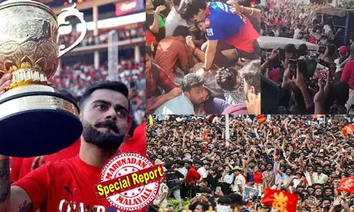 ട്വന്റി20 ലോകകപ്പ് കിരീടം നേടിയ രോഹിതിനും സംഘത്തിനും മുംബൈയില്‍ ഒരുക്കിയത് ഇതിലും വലിയ വിക്ടറി പരേഡ്; മഹാനഗരത്തില്‍ എത്തിയത് ലക്ഷങ്ങള്‍; ചിന്നസ്വാമിയിലേത് ഗുരുതര സുരക്ഷ വീഴ്ച; മൂന്ന് ലക്ഷം പേര്‍ക്ക് 5,000 പൊലീസ് മാത്രം;  ആര്‍സിബിയുടെ കന്നിക്കിരീടനേട്ടം കണ്ണീരില്‍ മുക്കിയതാര്?  മരിച്ച 11പേരില്‍ മലയാളിയും;  ദുരന്തത്തിനിടെ ആഘോഷം  വിവാദത്തില്‍