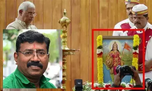 ദേശീയ ബിംബങ്ങളെ എന്നും നിരാകരിക്കുന്നവരാണ് കമ്മ്യൂണിസ്റ്റ്കാര്‍ എന്ന് വീണ്ടും തുറന്നുകാട്ടുന്നു; ചില ചിത്രങ്ങള്‍ കമ്യൂണിസ്റ്റ്കാര്‍ക്ക് ഇന്നും അലര്‍ജി; ഭാരതാംബ വിവാദത്തില്‍ പ്രതികരിച്ച് ബിജെപി നേതാവ് ആര്‍ എസ് രാജീവ്