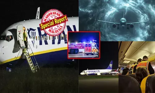 മോശം കാലാവസ്ഥയിൽ റൺവേയിൽ നിന്ന് ടേക്ക് ഓഫ്; 6,000 അടി കുതിച്ചതും വിമാനത്തിന് നെടുകെ മിന്നൽപിളർ; പൊടുന്നനെ കാറ്റിന്റെ ഗതി മാറി എയർഗട്ടറിൽ വീണ് ഭീമൻ; കോക്ക്പിറ്റിനുള്ളിൽ എമർജൻസി അലാറം മുഴങ്ങി; പൈലറ്റിന്റെ ആകാശ കാഴ്ചയെല്ലാം മറഞ്ഞു; യാത്രക്കാരെ കണ്ട് കാബിൻ ക്രൂവിന് ഞെട്ടൽ!