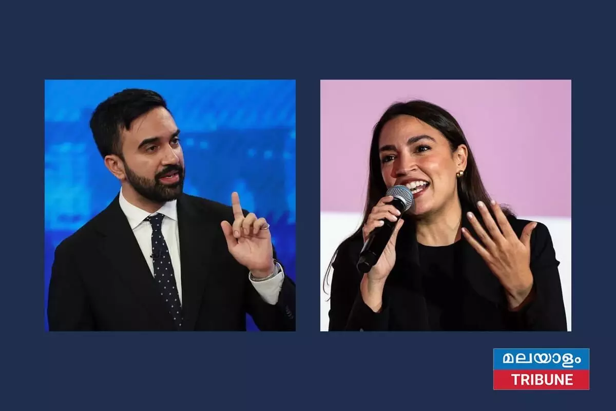 സൊഹ്റാന് മംദാനിയെ ന്യൂയോര്ക്ക് സിറ്റി മേയര് സ്ഥാനത്തേക്ക് പിന്തുണച്ചു എഒസി സൊഹ്റാന് മംദാനിയെ ന്യൂയോര്ക്ക് സിറ്റി മേയര് സ്ഥാനത്തേക്ക് പിന്തുണച്ചു എഒസി