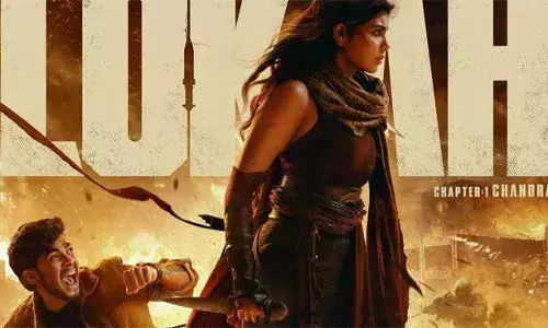 മലയാള സിനിമയില്‍ നിന്നൊരു സൂപ്പര്‍ഹീറോ ചിത്രം ഒരുങ്ങുന്നു;  ലോക- ചാപ്റ്റര്‍ വണ്‍: ചന്ദ്ര ഫസ്റ്റ് ലുക്ക് പുറത്ത്; ദുല്‍ഖര്‍ സല്‍മാന്‍ നിര്‍മ്മിക്കുന്ന ചിത്രത്തില്‍ കല്യാണിയും നസ്ലനും പ്രധാന വേഷത്തില്‍