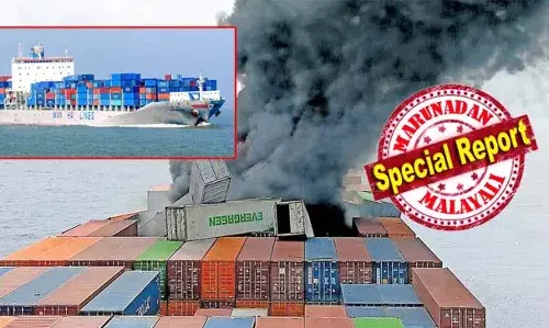 268.8 മീറ്റര്‍ നീളവും 32.3 മീറ്റര്‍ വീതിയുമുള്ള ചരക്കു കപ്പല്‍; അരലക്ഷം ടണ്‍ ഭാരം വഹിക്കും; തീപിടിച്ച എം.വി. വാന്‍ഹായ് 503 ചൈന- ഇന്ത്യ എക്‌സ്പ്രസ് റൂട്ടില്‍ സര്‍വീസ് പതിവാക്കിയ കപ്പല്‍; തുടര്‍ച്ചയായുണ്ടായ രണ്ട് കപ്പല്‍ അപകടങ്ങളില്‍ നഷ്ടം ശതകോടികള്‍; സമുദ്രത്തില്‍ എണ്ണയും രാസവസ്തുക്കളും പടരാതെ നീക്കം ചെയ്യാന്‍ ഡച്ച് കമ്പനി വരുന്നു