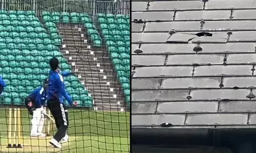 പരിശീലന സെഷനില്‍ സ്പിന്നര്‍മാര്‍ക്കെതിരേ കൂറ്റന്‍ ഷോട്ടുകള്‍;  വാഷിങ്ടണ്‍ സുന്ദറിനെതിരേ അടിച്ച സിക്സ് സ്റ്റേഡിയത്തിന്റെ മേല്‍ക്കൂര തകര്‍ത്തു; വൈറലായി ഋഷഭ് പന്തിന്റെ വീഡിയോ