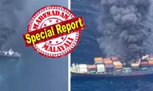 അഞ്ചംഗ രക്ഷാപ്രവര്‍ത്തകരും ഒരു ഡൈവറും കോസ്റ്റ്ഗാര്‍ഡ് ഹെലികോപ്റ്ററിലൂടെ കപ്പിലിലേക്ക് ഇറങ്ങി; മുന്‍ ഭാഗത്തെ വലിയ കൊളുത്തില്‍ വടം കെട്ടി ടഗ് ബോട്ടുമായി ബന്ധിപ്പിച്ചത് ആശ്വാസം; അറബിക്കടലിലേത് സമാനതകളില്ലാത്ത രക്ഷാപ്രവര്‍ത്തനം; വാന്‍ഹായ് 503 ഇപ്പോഴും കത്തുന്നു; കപ്പലിനെ കൂടുതല്‍ ദൂരത്തേക്ക് വലിച്ചു മാറ്റും