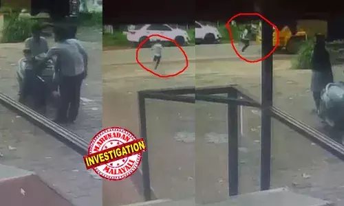 കൂട്ടുകാരോടൊപ്പം സംസാരിച്ചു കൊണ്ടിരിക്കെ പിണങ്ങി നടുറോഡിലേക്ക് ഓടിയിറങ്ങി; വേഗത്തിലെത്തിയ ടിപ്പറിന് മുന്‍പിലേക്ക് ചാടി;  ഡ്രൈവറുടെ കൃത്യമായ ഇടപെടല്‍ ജീവന്‍ രക്ഷിച്ചു;  കളന്തോട് എംഇഎസ് കോളേജ് വിദ്യാര്‍ഥിയുടേത് ആത്മഹത്യ ശ്രമം; സിസിടിവി ദൃശ്യങ്ങള്‍ പുറത്ത്