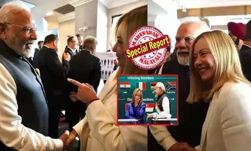 ഐആം...റ്റോട്ടലി എഗ്രീ വിത്ത് യു; ഈ ബന്ധം വളരെയധികം ഗുണം ചെയ്യും..!; കാനഡയിൽ ലാൻഡ് ചെയ്ത നരേന്ദ്ര മോദി ആദ്യം കണ്ടത് മെലോണിയെ; ജി7 ഉച്ചകോടിക്കിടെ ചർച്ചയായി ആ സൗഹൃദ സംഭാഷണം; സോഷ്യൽ മീഡിയയിൽ വീണ്ടും മെലോഡി എഫക്ട്; ഇരുവരും ഹസ്തദാനം നൽകുന്ന ചിത്രങ്ങൾ വൈറൽ!