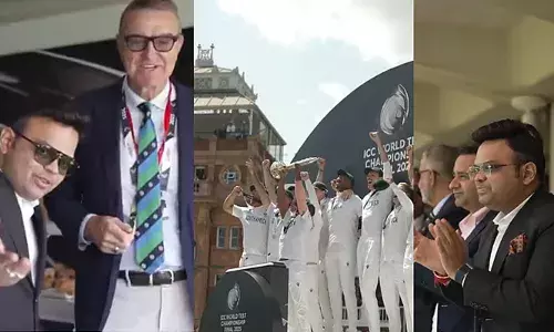 ജയ് ഷാ എത്ര റണ്‍സെടുത്തു? എത്ര വിക്കറ്റ് ലഭിച്ചു;  ഒന്നു കണ്ണു ചിമ്മിപ്പോയാല്‍ പാറ്റ് കമിന്‍സിനെ നിങ്ങള്‍ക്ക് കാണാനാകില്ല; ലോക ടെസ്റ്റ് ചാംപ്യന്‍ഷിപ്പ് ഫൈനല്‍ വിഡിയോയില്‍ എന്റെ തല, എന്റെ ഫുള്‍ ഫിഗര്‍;  ഐസിസി പങ്കുവെച്ച വിഡിയോ വിവാദത്തില്‍