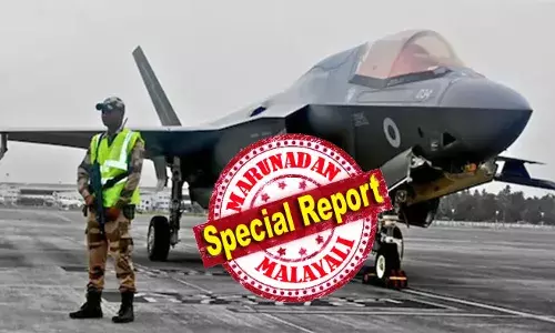 ആ ബ്രിട്ടീഷ് യുദ്ധ വിമാനത്തില്‍ നിന്നും അദാനി വാടക ഇനത്തില്‍ ഈടാക്കുന്നത് വലിയ തുക; ഹാംഗര്‍ യൂണിറ്റിലേക്ക് മാറ്റിയാല്‍ എയര്‍ ഇന്ത്യയ്ക്കും കോളടിക്കും; അഞ്ചാം തലമുറ യുദ്ധ വിമാനത്തിന്റെ സാങ്കേതികത്വവും അറിയാം; ഇന്ത്യയുടെ ഇന്റഗ്രേറ്റഡ് എയര്‍ കമാന്‍ഡ് കണ്‍ട്രോള്‍ സിസ്റ്റവും മികവ് തെളിയിച്ചു; ആ യുദ്ധ വിമാനത്തിന്റെ സാങ്കേതിക തകരാര്‍ പരിഹരിക്കാനാകാതെ ബ്രിട്ടീഷ് റോയല്‍ നേവി വലയുന്നു; കോളടിച്ചത് ആര്‍ക്ക്?