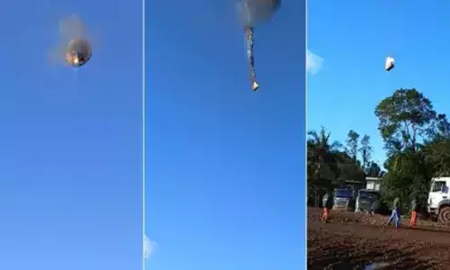 10,000 അടി ഉയരത്തിൽ ഹോട്ട് എയര്‍ ബലൂൺ സവാരി; ആകാശ കാഴ്ചകൾ ആസ്വദിക്കുന്നതിനിടെ ദുരന്തം; പൊടുന്നനെ ബലൂണിൽ തീആളിപ്പടർന്നു; ബ്രസീലില്‍ 8 വിനോദസഞ്ചാരികള്‍ക്ക് ദാരുണാന്ത്യം; നടുക്കുന്ന ദൃശ്യങ്ങൾ പുറത്ത്!