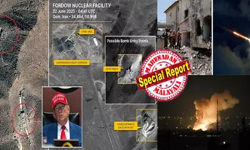 ട്രംപിന്റെ തലയിൽ ഉദിച്ച ബുദ്ധി; ഏഴ് കടൽ താണ്ടി ആ ബോംബർ വിമാനങ്ങൾ; ആണവകേന്ദ്രങ്ങൾ കൃത്യമായി അടയാളപ്പെടുത്തി ബോംബിങ്; തന്ത്രപ്രധാനമായ ഏരിയകൾ കവർ ചെയ്ത് മിന്നൽ സ്ട്രൈക്ക്; മിനിറ്റുകൾ വ്യത്യാസത്തിൽ ബ്ലാസ്റ്റ്; ഭൂമി പിളർന്ന അവസ്ഥ; എല്ലാത്തിനും തെളിവായി ഉപഗ്രഹ ചിത്രങ്ങൾ; യുഎസ് തിരിച്ചടിയിൽ ഇറാൻ വിറക്കുമ്പോൾ!