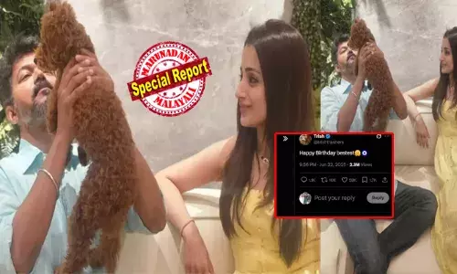 ഹാപ്പി ബെർത്ഡേയ്...ബെസ്റ്റസ്റ്റ്; സോഫയിലിരുന്ന് പട്ടികുട്ടിയെ താലോലിക്കുന്ന ക്യൂട്ട് ദളപതി; ഇതെല്ലാം കണ്ടിരിക്കുന്ന തൃഷ; പിറന്നാൾ ദിനത്തിലെ ആ സോഷ്യൽ മീഡിയ പോസ്റ്റിൽ ഞെട്ടൽ; ഒരു ലൗ ഇമോജി പോലുമിടാതെ സൈക്കോളജിക്കൽ മൂവ്; ഫാൻസിനിടയിൽ പൊരിഞ്ഞ ചർച്ച; ഇത് പ്രതീക്ഷിച്ചതെന്ന് കമെന്റുകൾ!