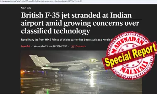 രണ്ടാഴ്ചയായി വെയിലും മഴയുമേറ്റ് പുറത്തുകിടക്കുന്ന എഫ് 35 എയര്‍ ഇന്ത്യയുടെ ഹാങ്ങറിലേക്കു മാറ്റും; സാങ്കേതിക വിദ്യ മനസ്സിലാക്കാന്‍ സാധ്യതയുണ്ട് എന്നതിനാലാണ് വിമാനം ഹാങ്ങറിലേക്ക് നീക്കാന്‍ റോയല്‍ നേവി ആദ്യം വിസമ്മതിച്ചെന്ന വാര്‍ത്ത ബ്രിട്ടീഷ് മാധ്യമങ്ങളിലും; കെട്ടിവലിച്ചു കൊണ്ടു പോകാന്‍ ബ്രിട്ടണില്‍ നിന്നും സാധനങ്ങളുമെത്തും; ആ എഫ് 35 ബി വിമാനം ഇനി പറക്കുമോ?