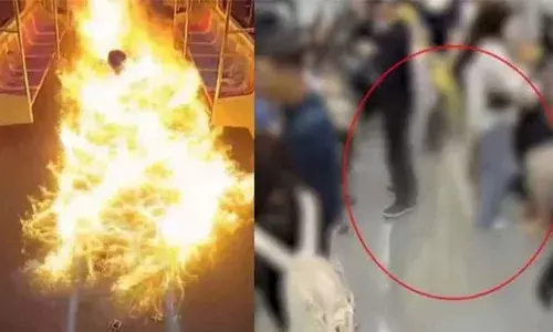 വിവാഹമോചന വിധി എത്തിയതിന് പിന്നാലെ സബ്വേ ട്രെയിനിനുള്ളില്‍ തീ വെച്ച് 67കാരന്‍; യാത്രക്കാര്‍ ഓടിമാറിയതോടെ വന്‍ ദുരന്തം ഒഴിവായി