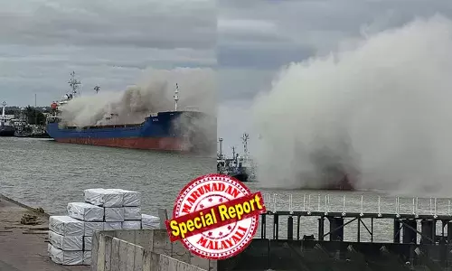 ഇംഗ്ലണ്ടിലെ ഹള്ളില്‍ സ്‌ക്രാപ്പ് മെറ്റല്‍ വഹിക്കുന്ന ചരക്ക് കപ്പലിന് തീപിടിച്ചു; തീ അണയ്ക്കാന്‍ ശ്രമം തുടരുന്നു; ജനജീവിതം ദുസഹമാക്കി പ്രദേശമാകെ കനത്ത പുക; കടുത്ത ദുര്‍ഗന്ധമെന്ന് പ്രദേശവാസികള്‍